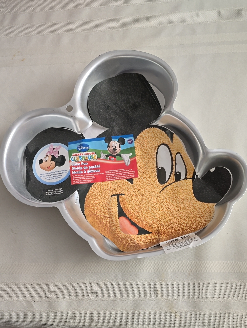 Disney Mickey Mouse Cake Pan - Silver, Black, Yellow